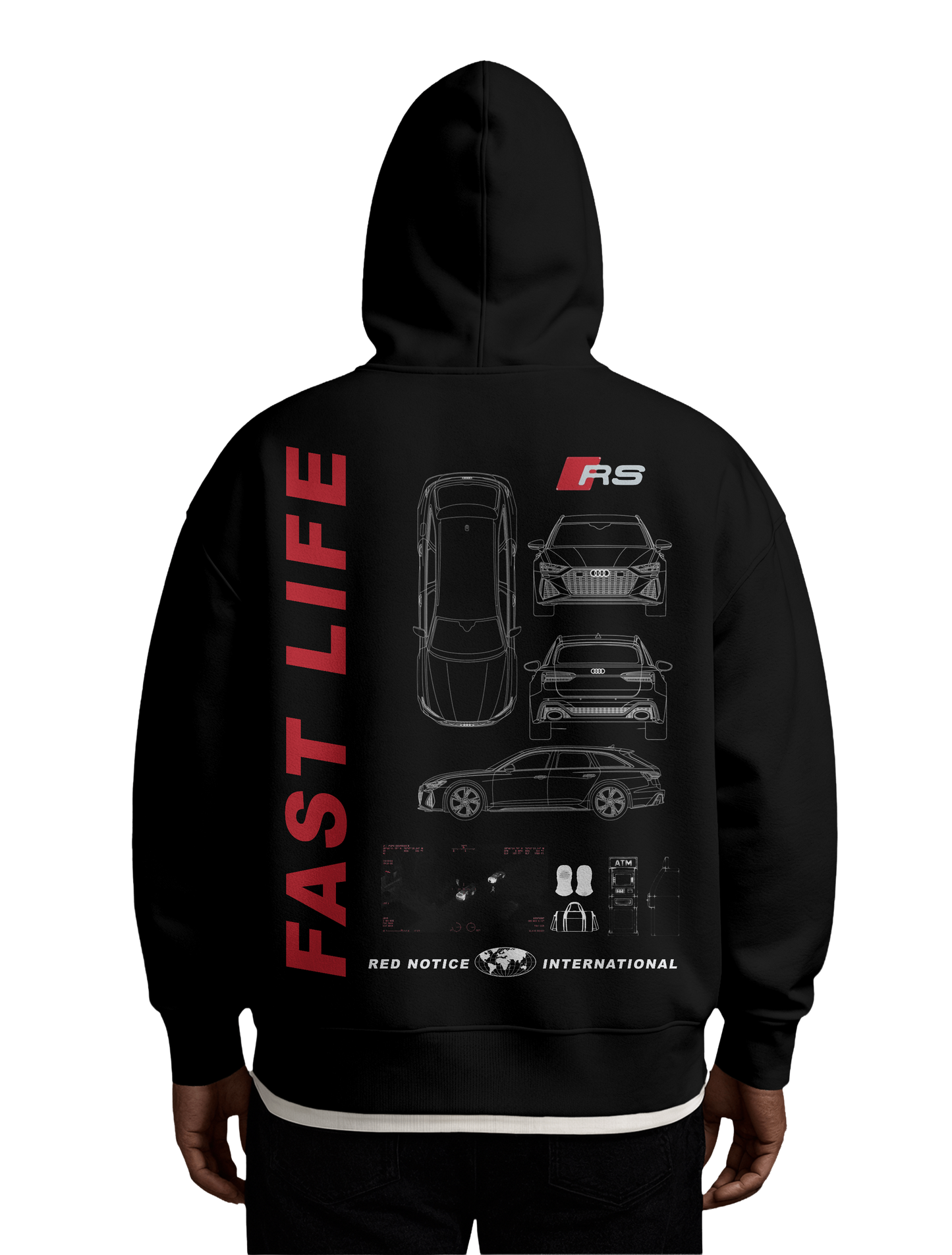 "FAST LIFE" HEAVY HOODIE